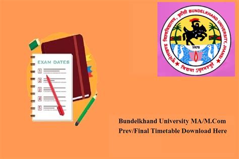 MA Prev & Final Time Table Exam.